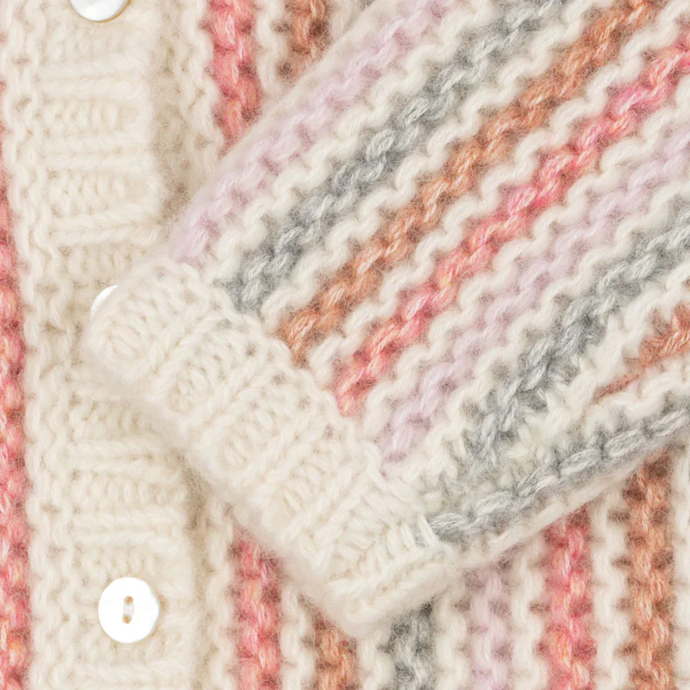 Konges Sløjd Strickcardigan 'Kiri' Rose Stripe - Image 4