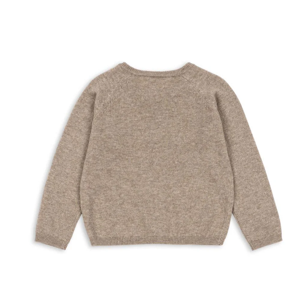 Konges Sløjd Strickcardigan 'Mattou' Light Brown - Image 4