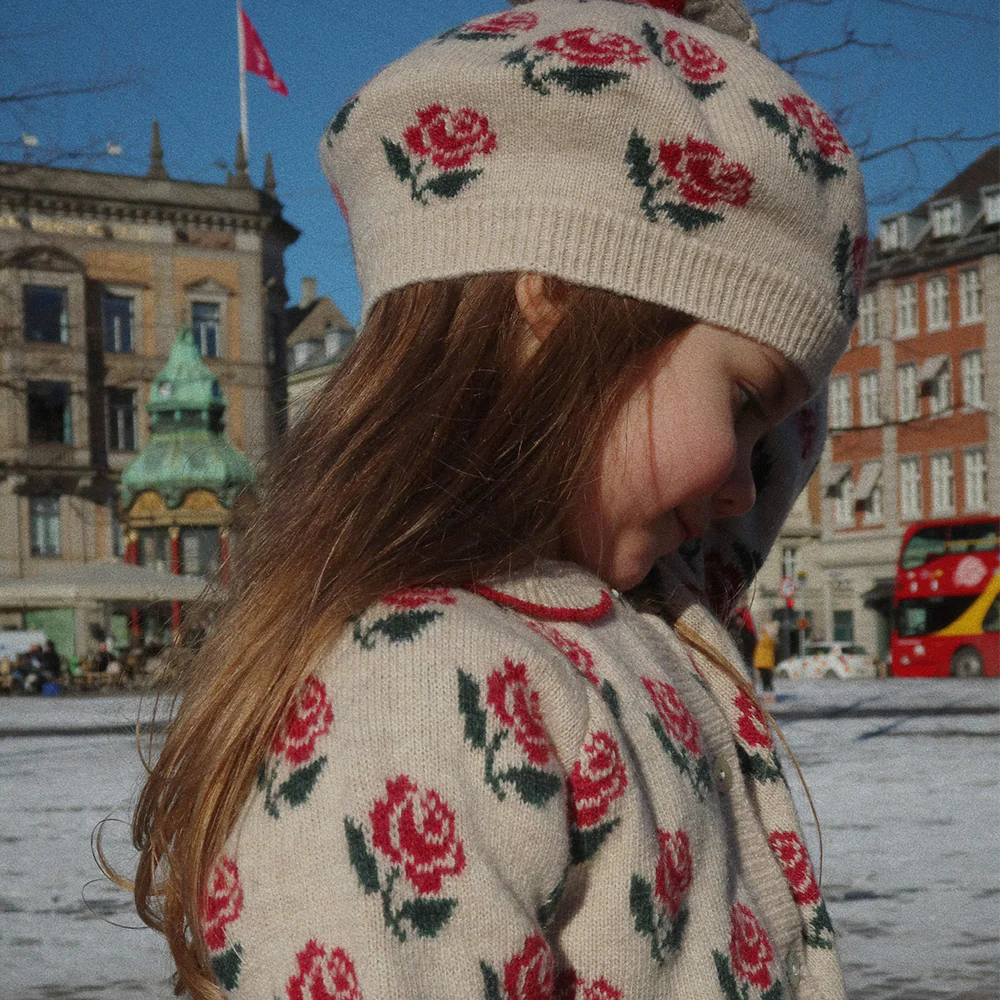 Konges Sløjd Strickcardigan mit Kragen 'Belou' Rose - Image 3