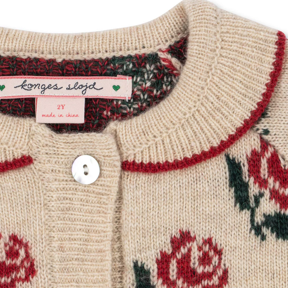 Konges Sløjd Strickcardigan mit Kragen 'Belou' Rose - Image 4