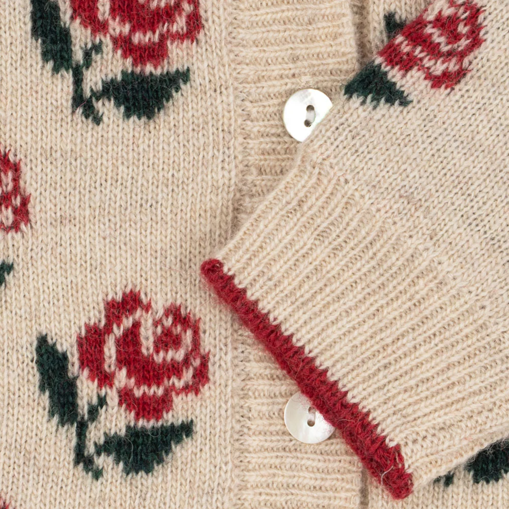 Konges Sløjd Strickcardigan mit Kragen 'Belou' Rose - Image 6