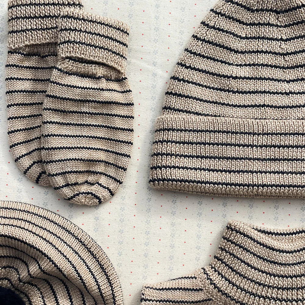 Konges Sløjd Strickmütze 'Louie' Stripe Bluie - Image 2