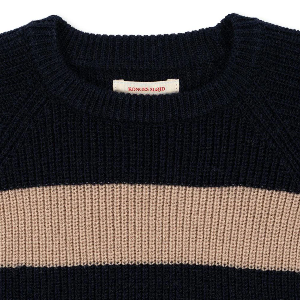 Konges Sløjd Strickpullover 'Vitum' Blue Stripe - Image 2