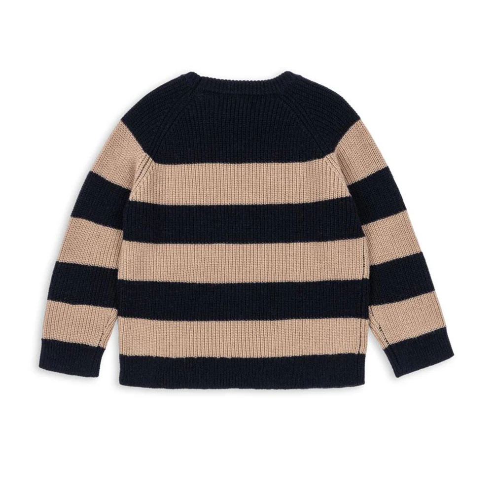 Konges Sløjd Strickpullover 'Vitum' Blue Stripe - Image 4