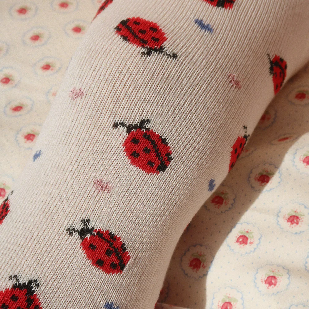 Konges Sløjd Strumpfhose 2er Pack 'Jacquard' Ladybug - Image 2