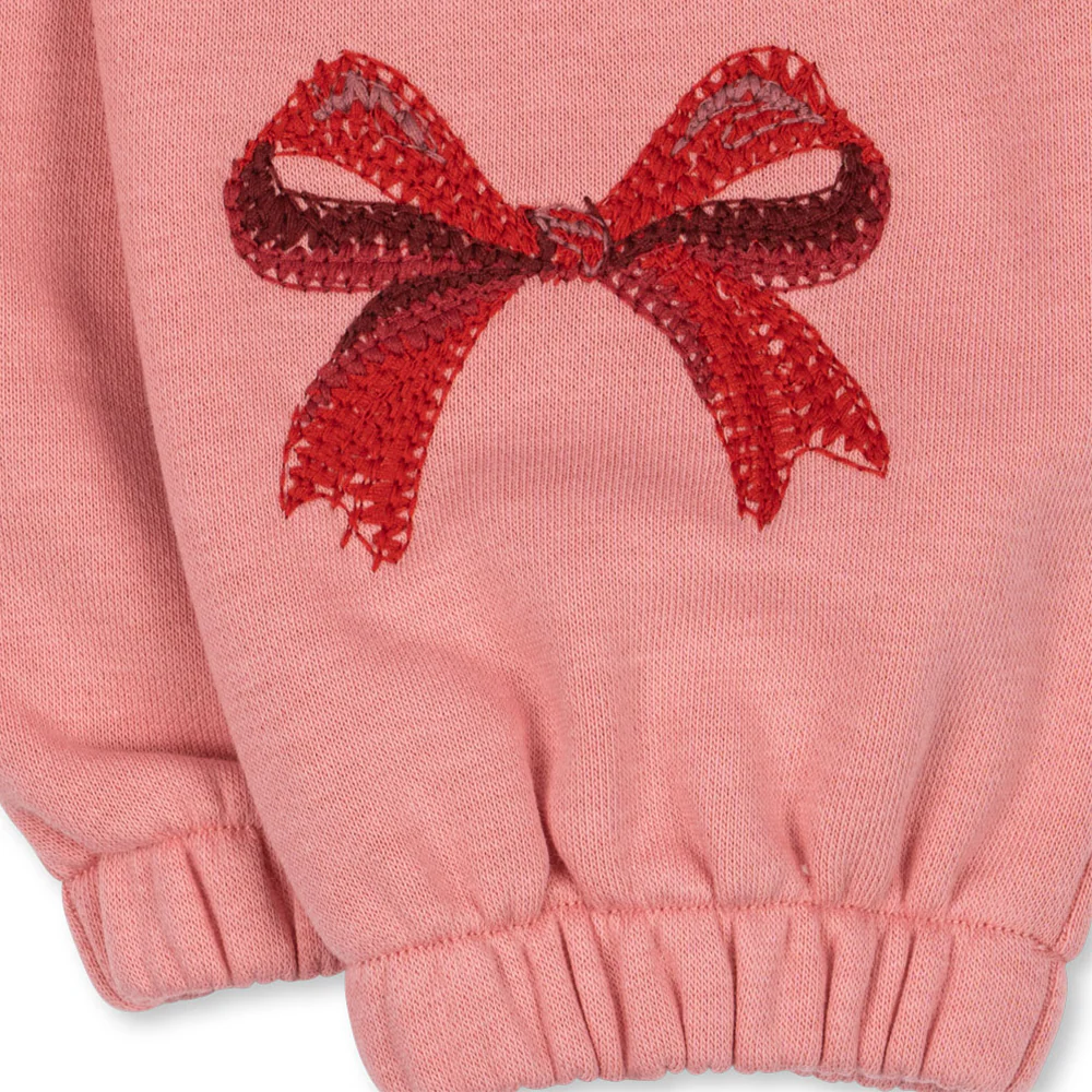 Konges Sløjd Sweatpants 'Lou' Bow Strawberry Ice - Image 4