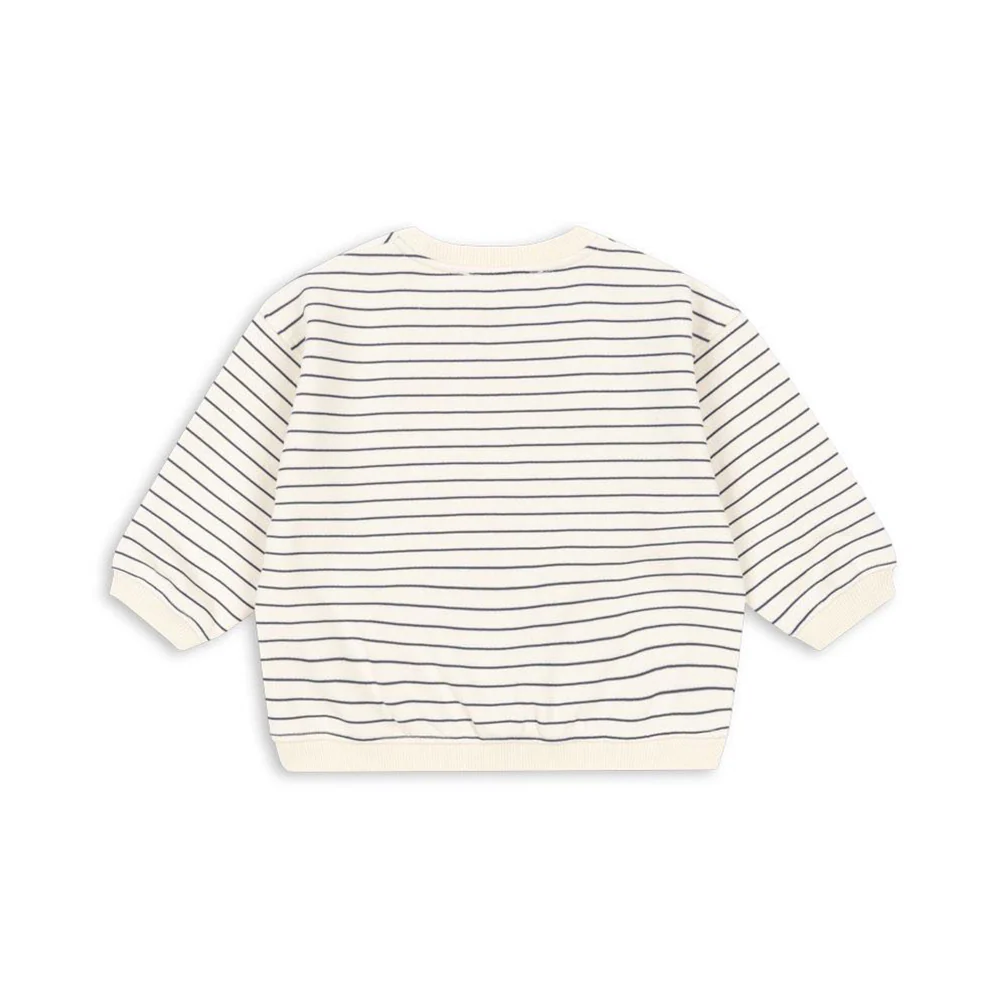 Konges Sløjd Sweatshirt 'Amio' Captains Blue/Antique White - Image 3