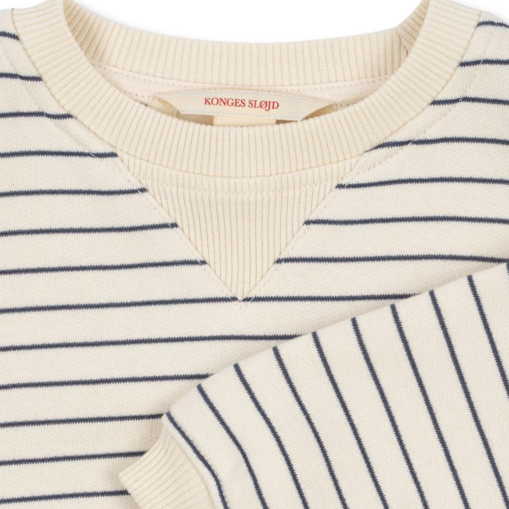 Konges Sløjd Sweatshirt 'Amio' Captains Blue/Antique White - Image 6