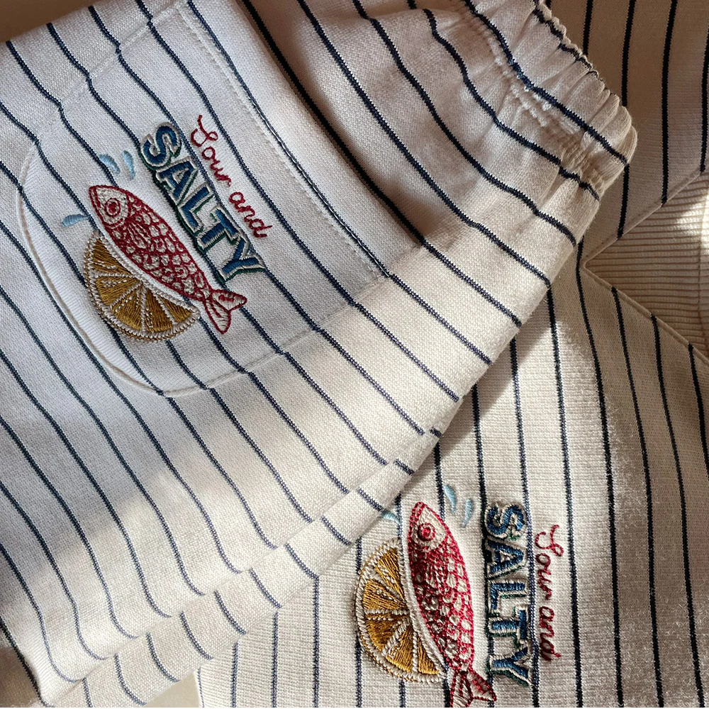 Konges Sløjd Sweatshirt 'Amio' Captains Blue/Antique White - Image 7