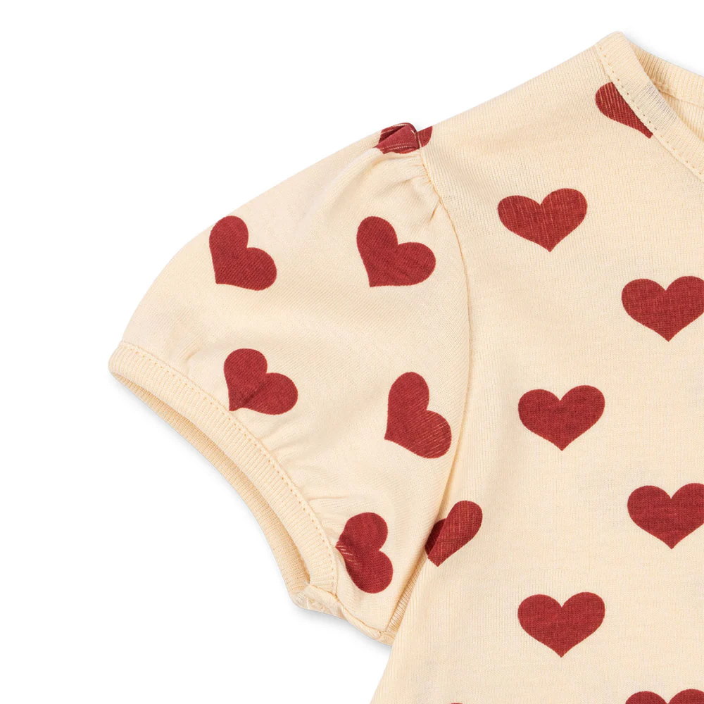 Konges Sløjd T-Shirt 'Basic Frill' Amour Rouge - Image 2