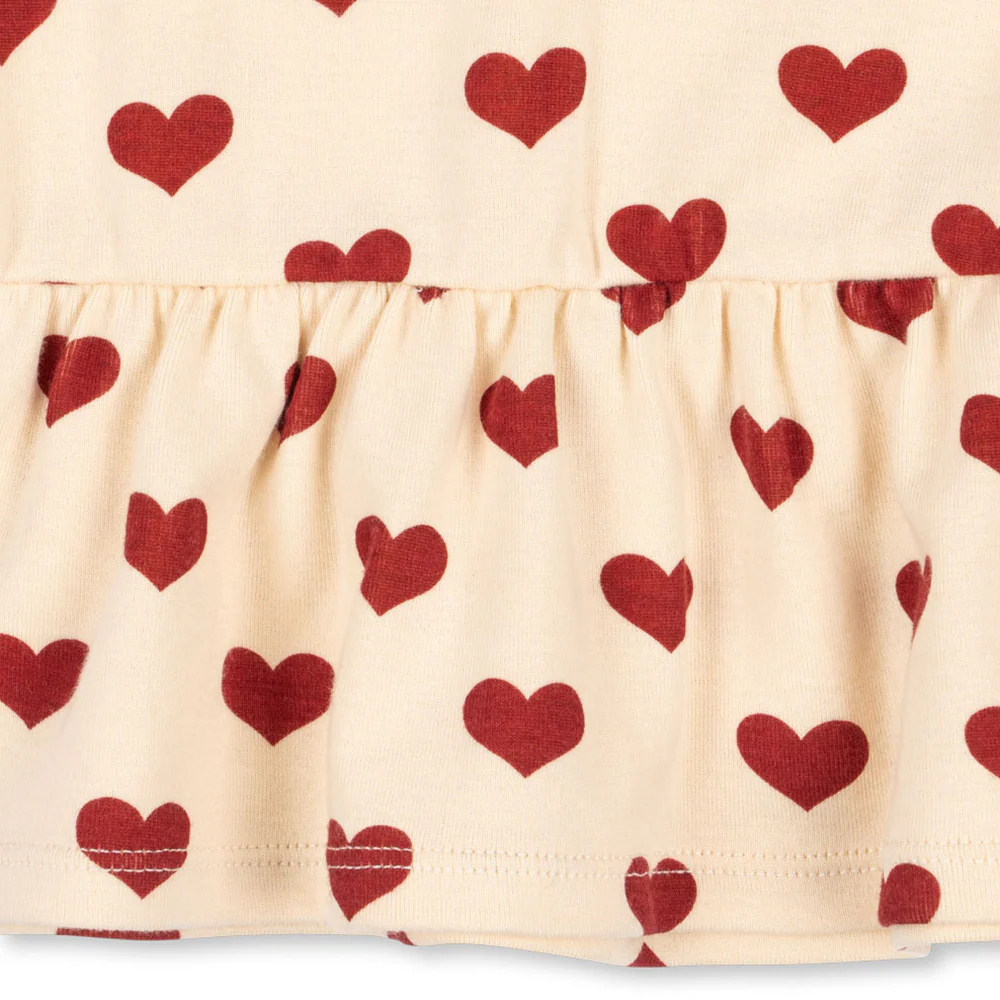 Konges Sløjd T-Shirt 'Basic Frill' Amour Rouge - Image 4