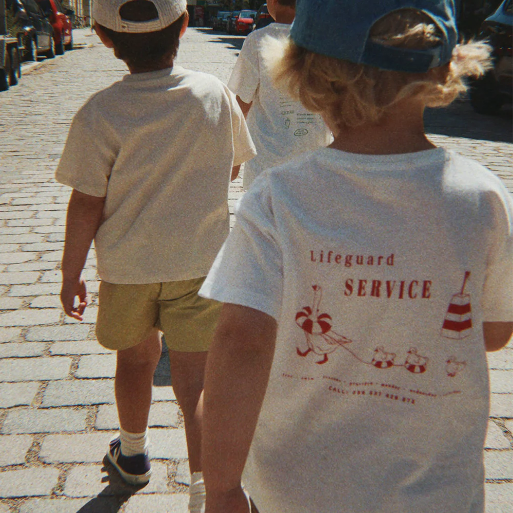 Konges Sløjd T-Shirt 'Era' Off White/Lifeguard Service - Image 2