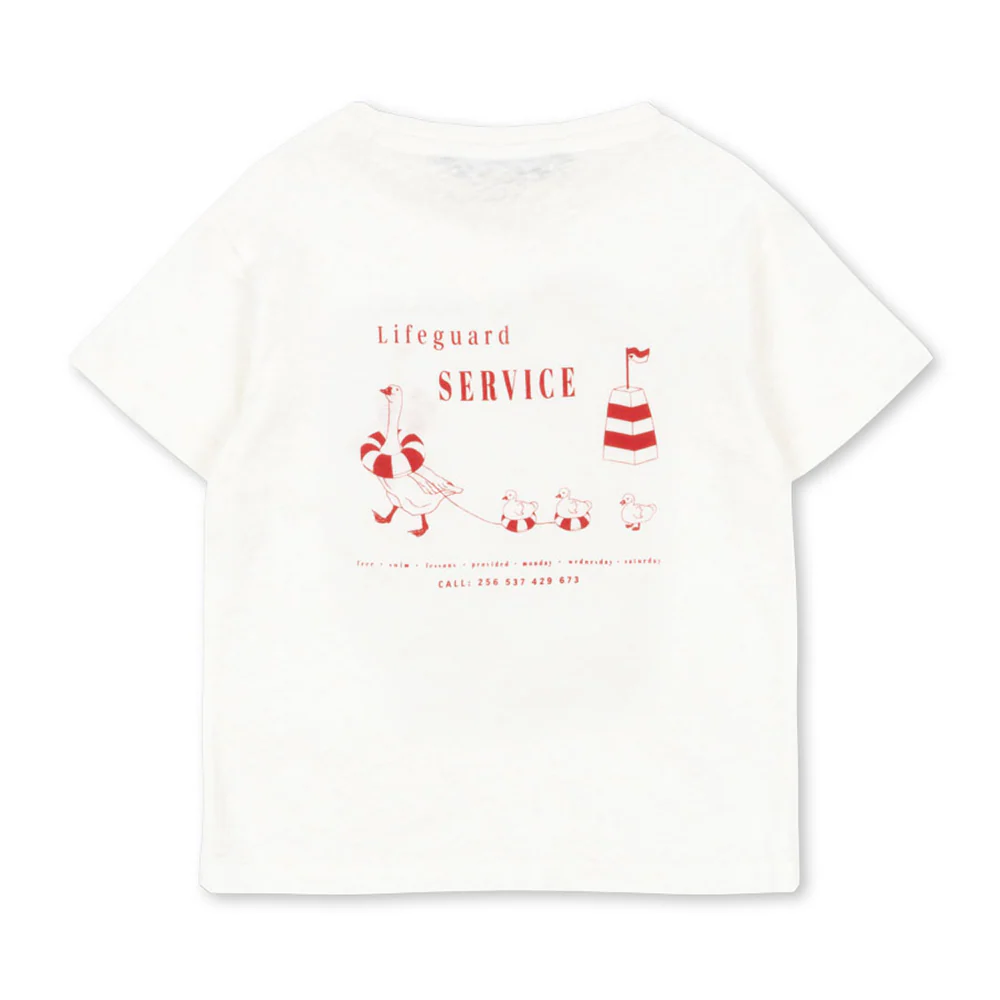 Konges Sløjd T-Shirt 'Era' Off White/Lifeguard Service - Image 3