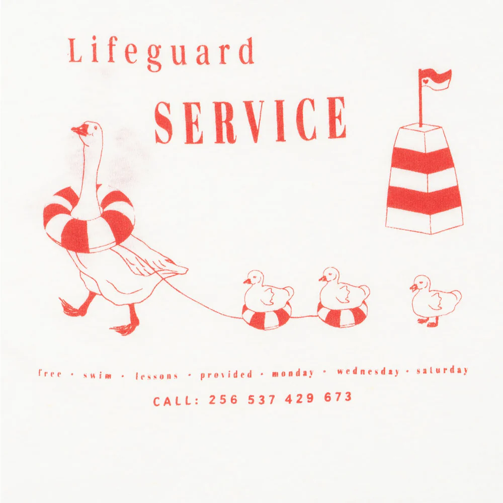 Konges Sløjd T-Shirt 'Era' Off White/Lifeguard Service - Image 5