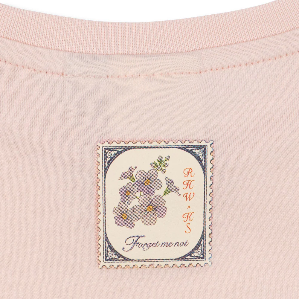 Konges Sløjd T-Shirt 'RHW X KS' Lettre Chalk Pink - Image 2