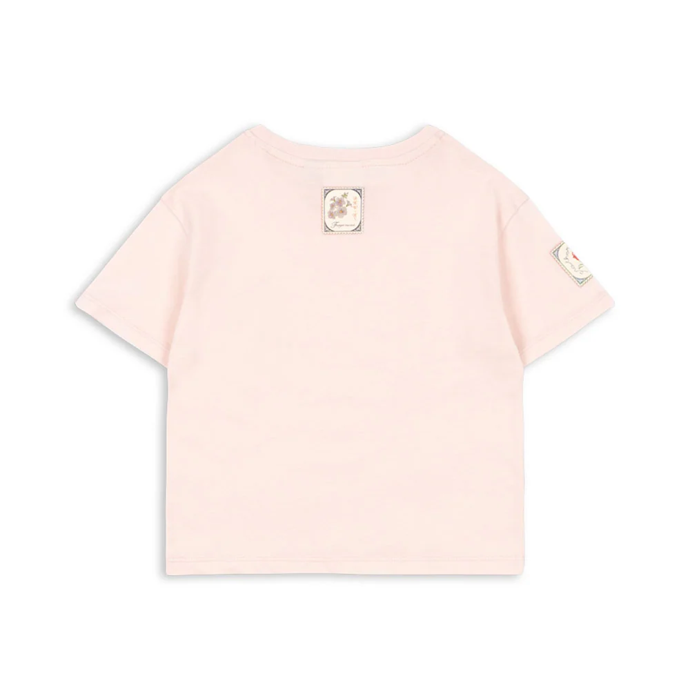 Konges Sløjd T-Shirt 'RHW X KS' Lettre Chalk Pink - Image 3