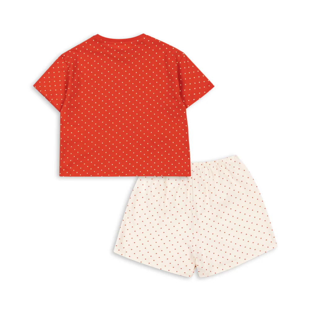 Konges Sløjd T-Shirt und Shorts 'Famo Box Fit' Fraise Dot - Image 3