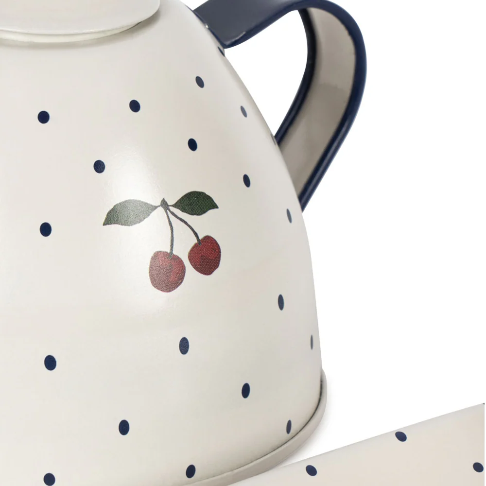 Konges Sløjd Teeset 'Tea Party' Blue Dot - Image 3