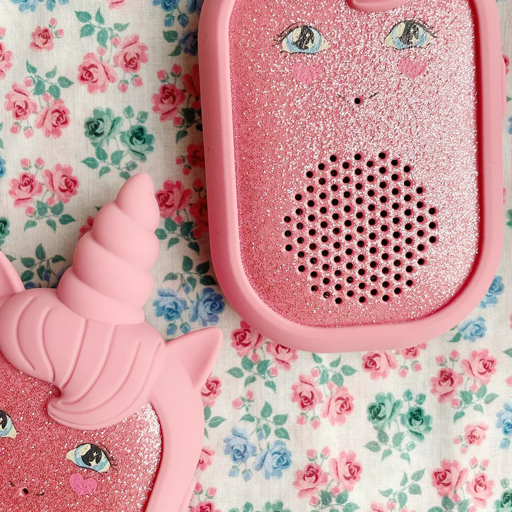 Konges Sløjd Walkie-Talkie Set 'Glitter Unicorn' Sparkling Pink - Image 3