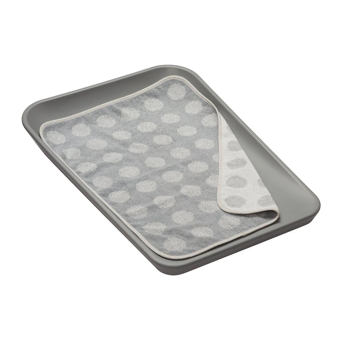 Leander  Matty Topper Bio-Baumwolle für Wickelkissen  Cool Grey - Image 3