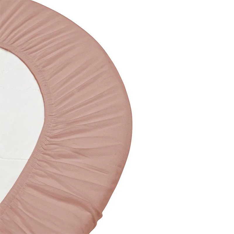 Leander Fixleintuch Bio-Baumwolle 2er-Pack Classic Babybett 60 x 120 Wood Rose - Image 2