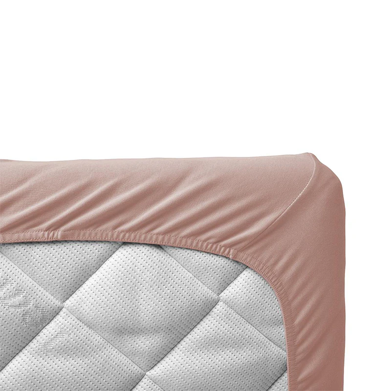 Leander Fixleintuch Bio-Baumwolle 2er-Pack Classic Babybett 60 x 120 Wood Rose - Image 3