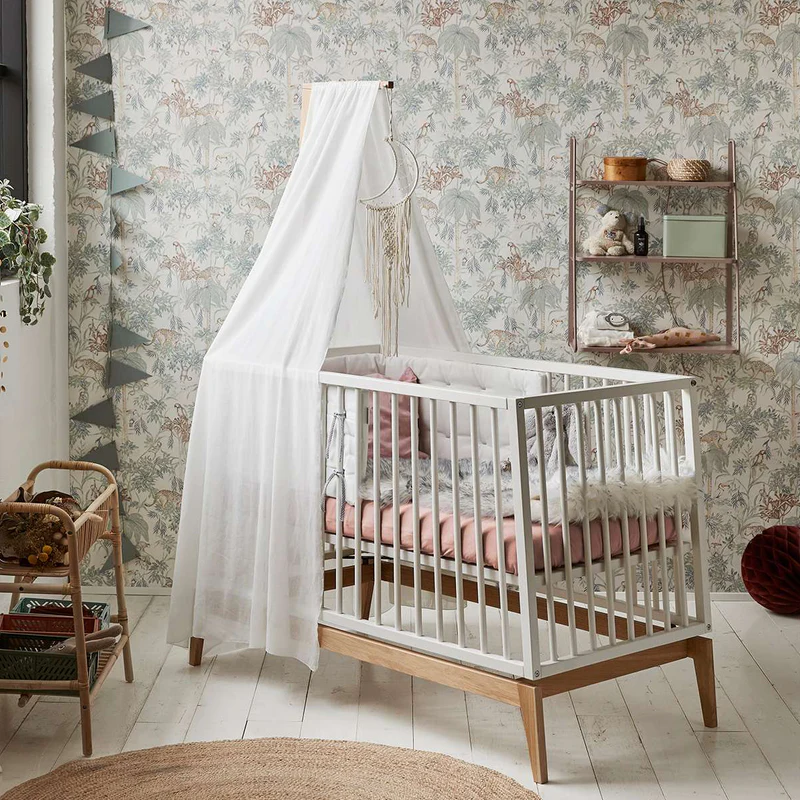 Leander  Fixleintuch Bio-Baumwolle 2er-Pack Juniorbett 60 x 140 cm   Wood Rose - Image 2