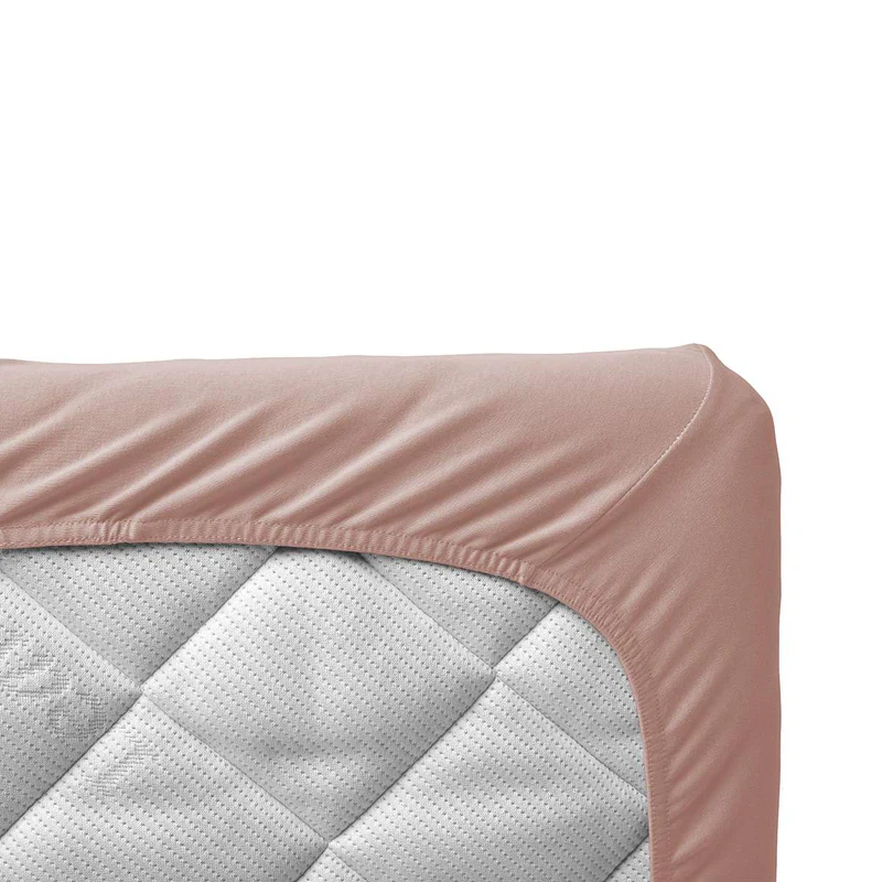 Leander  Fixleintuch Bio-Baumwolle 2er-Pack Juniorbett 60 x 140 cm   Wood Rose - Image 3
