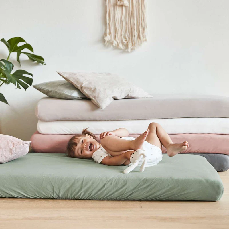 Leander  Fixleintuch Bio-Baumwolle 2er-Pack Juniorbett 60 x 140 cm   Wood Rose - Image 5
