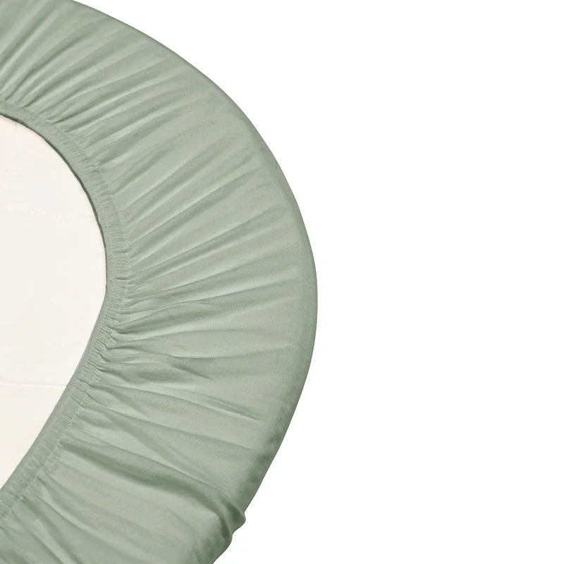 Leander  Fixleintuch Bio-Baumwolle 2er-Pack Juniorbett 70 x 140 cm  Sage Green - Image 2