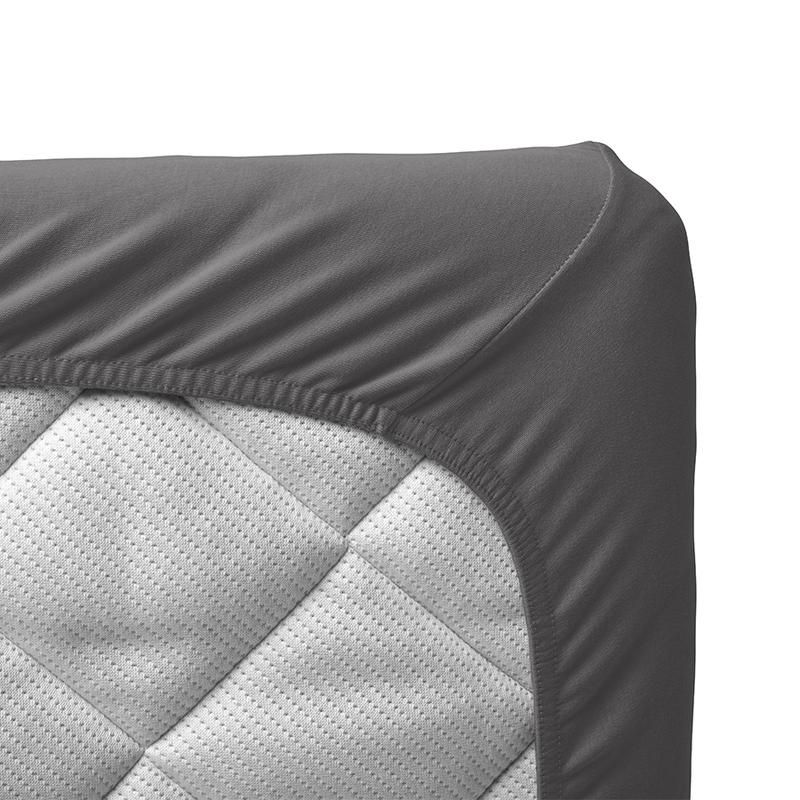 Leander  Fixleintuch Bio-Baumwolle 2er-Pack Juniorbett 70x 140 cm  Cool grey - Image 5