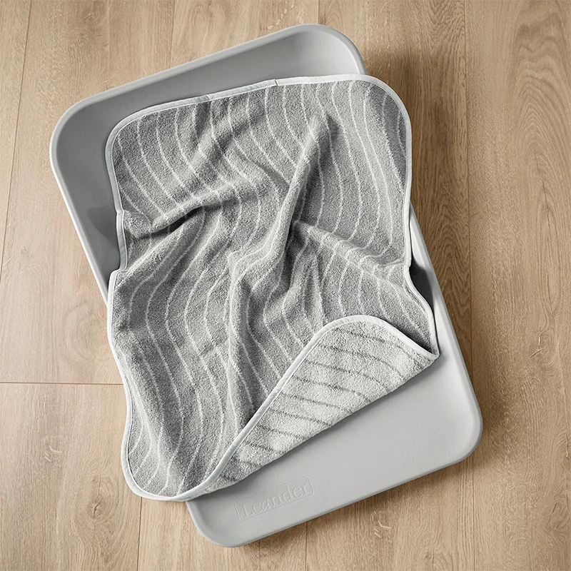 Leander  Matty Topper Bio-Baumwolle 'Woodland' für Wickelkissen  Cool Grey - Image 2