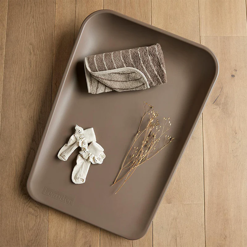 Leander  Matty Topper Bio-Baumwolle 'Woodland' für Wickelkissen  Mocca - Image 2