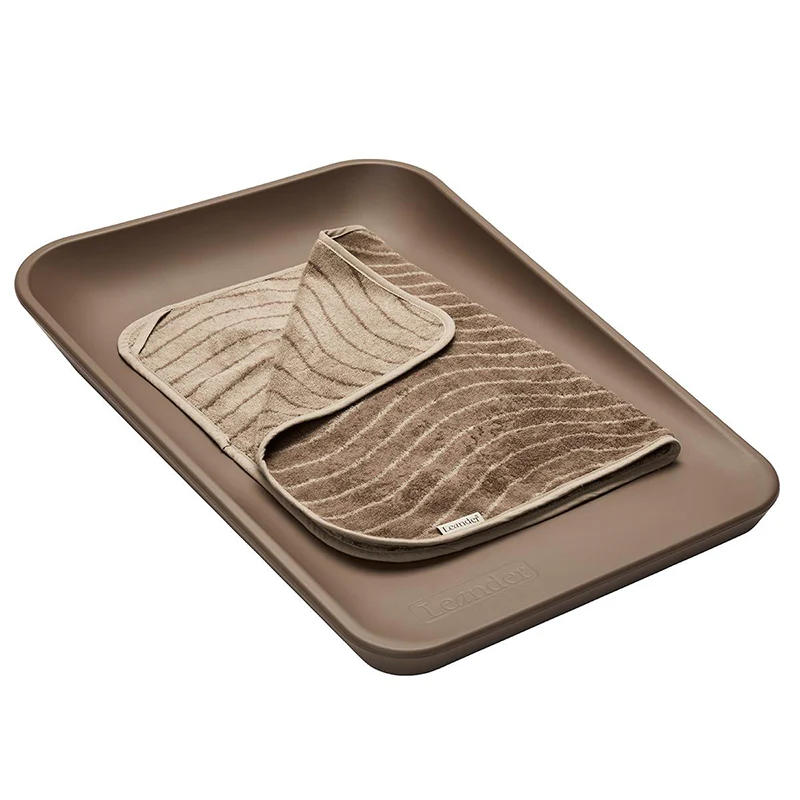 Leander  Matty Topper Bio-Baumwolle 'Woodland' für Wickelkissen  Mocca - Image 3