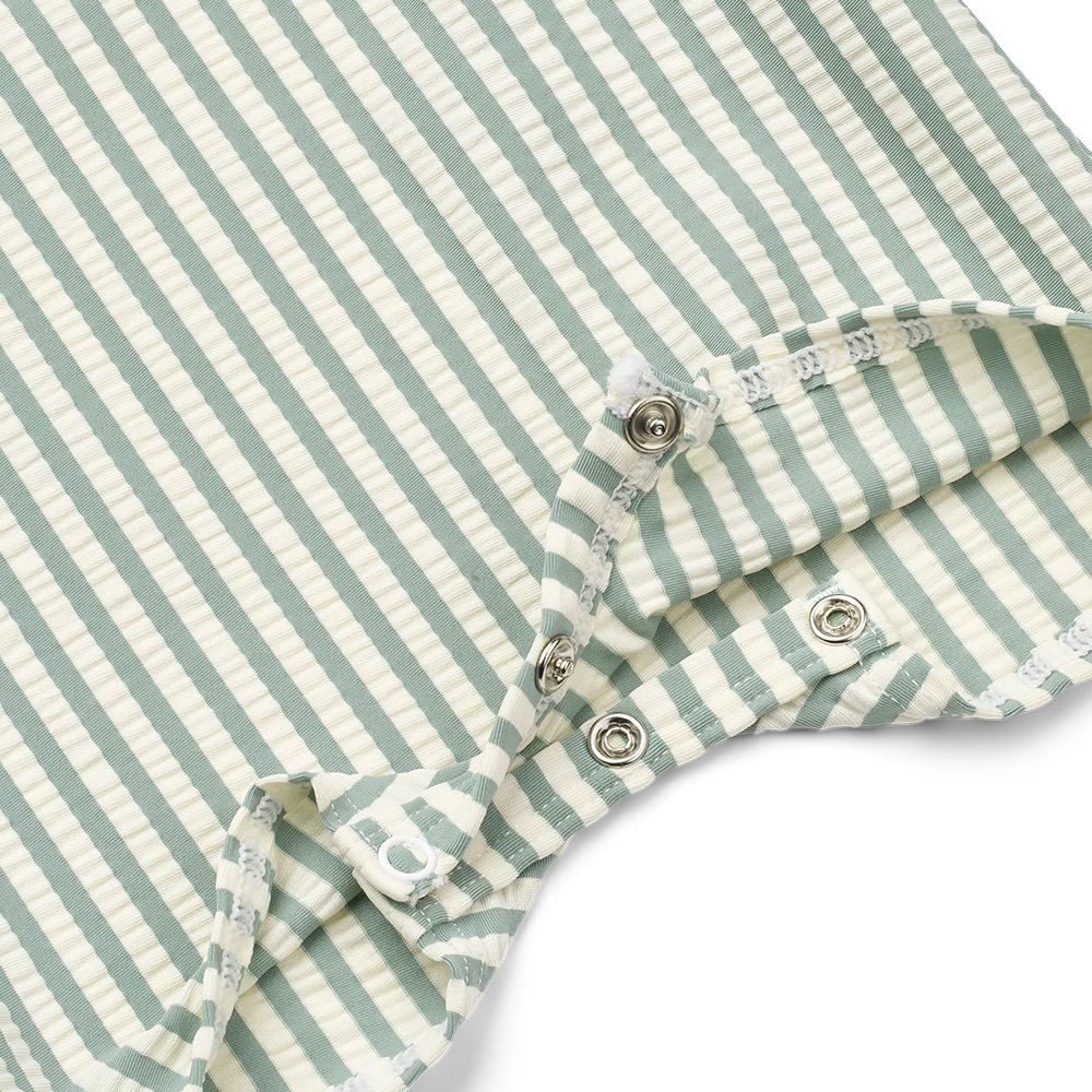 Liewood Baby Seersucker Bade-Jumpsuit 'Thor' Peppermint/Sandy - Image 2