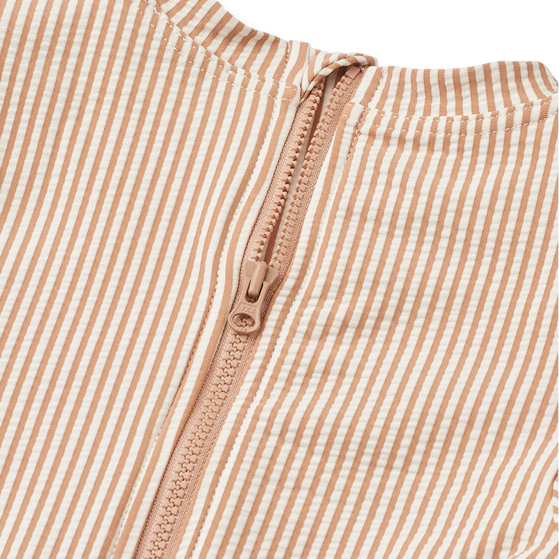 Liewood  Baby Seersucker UV-Badeanzug 'Sille' Stripe Pale Tuscany/Creme de la Creme - Image 3