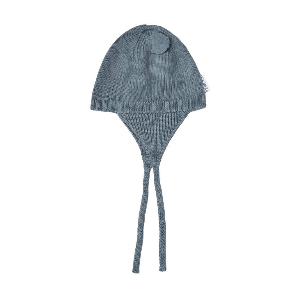 Liewood  Baby Strickmütze 'Violet' Whale Blue - Image 2