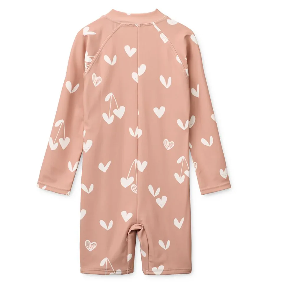 Liewood Baby UV-Bade-Jumpsuit 'Max' Sweethearts/Pale Tuscany - Image 3