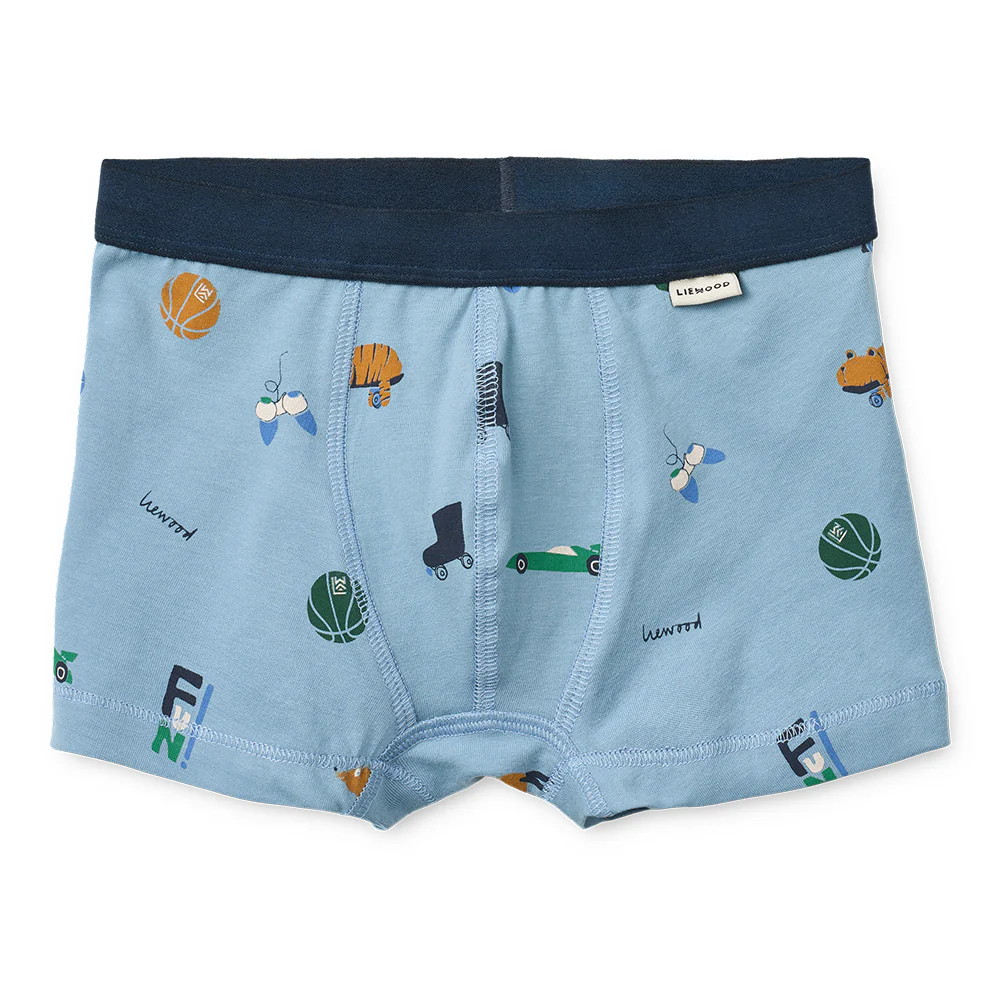 Liewood Boxershorts 3er-Set Boy 'Marvin' Fun / Crisp White / Beach Blue / Mix - Image 3