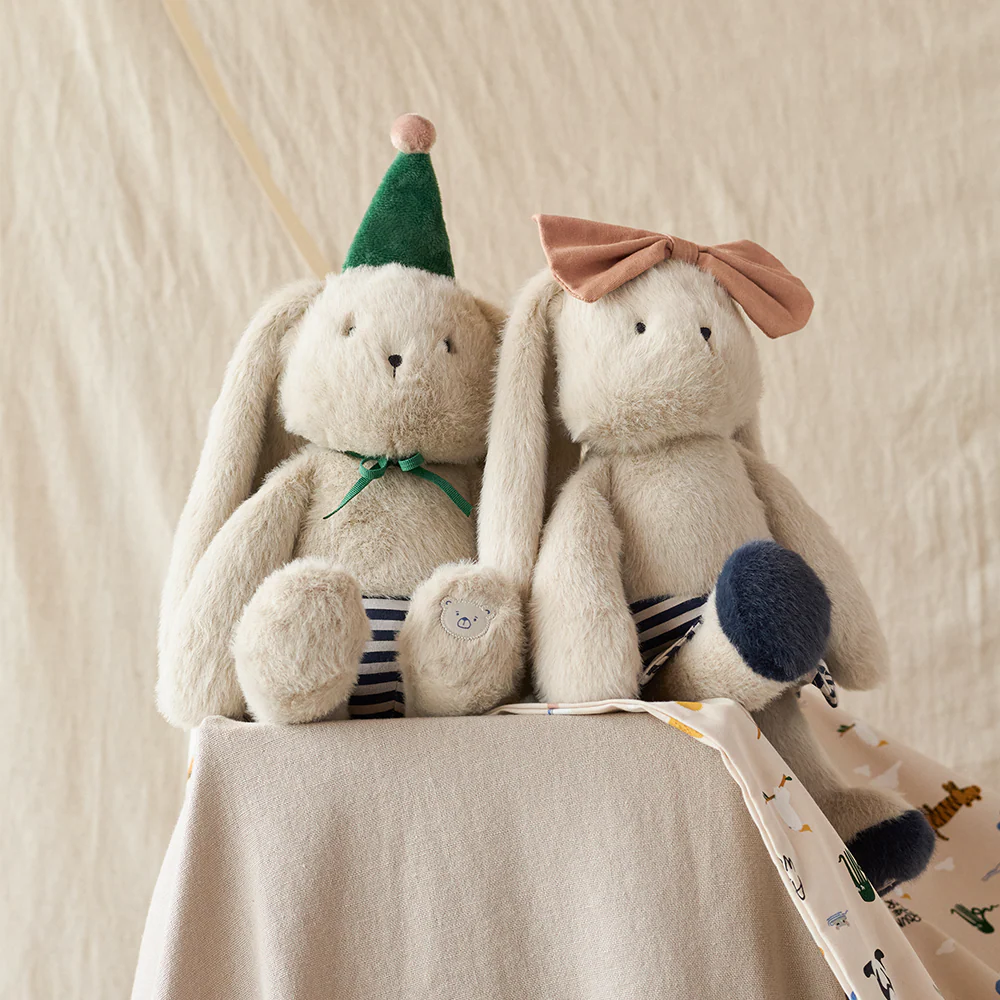Liewood Celebration Teddybär 'Babette' Mist/Navy Stripe Mix - Image 2