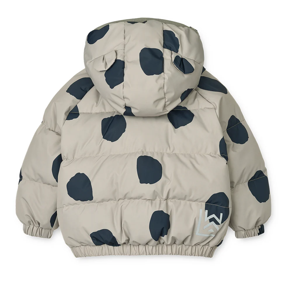 Liewood  Daunenjacke mit Öhrchen 'Adelina' Spot Dots/Mist - Image 3