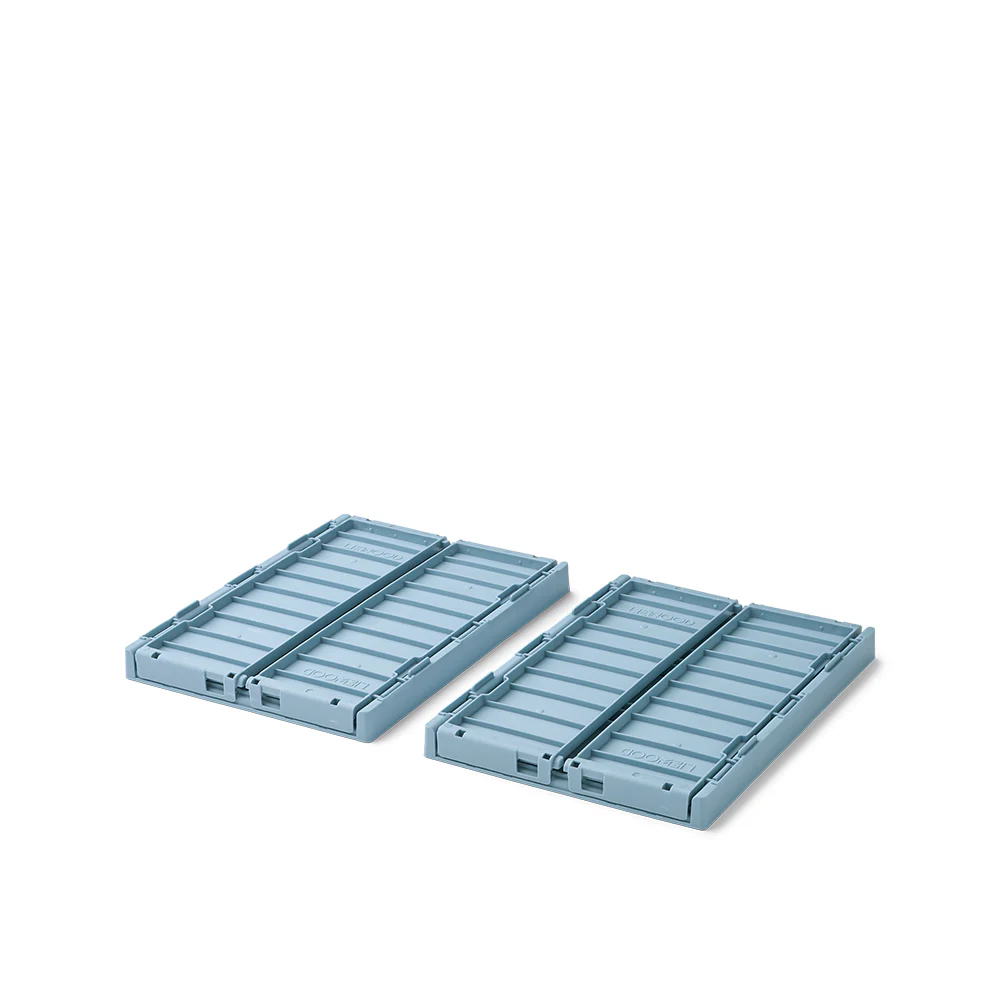 Liewood  Faltbare Aufbewahrungskiste S 2er Set 'Weston'  Beach Blue - Image 3