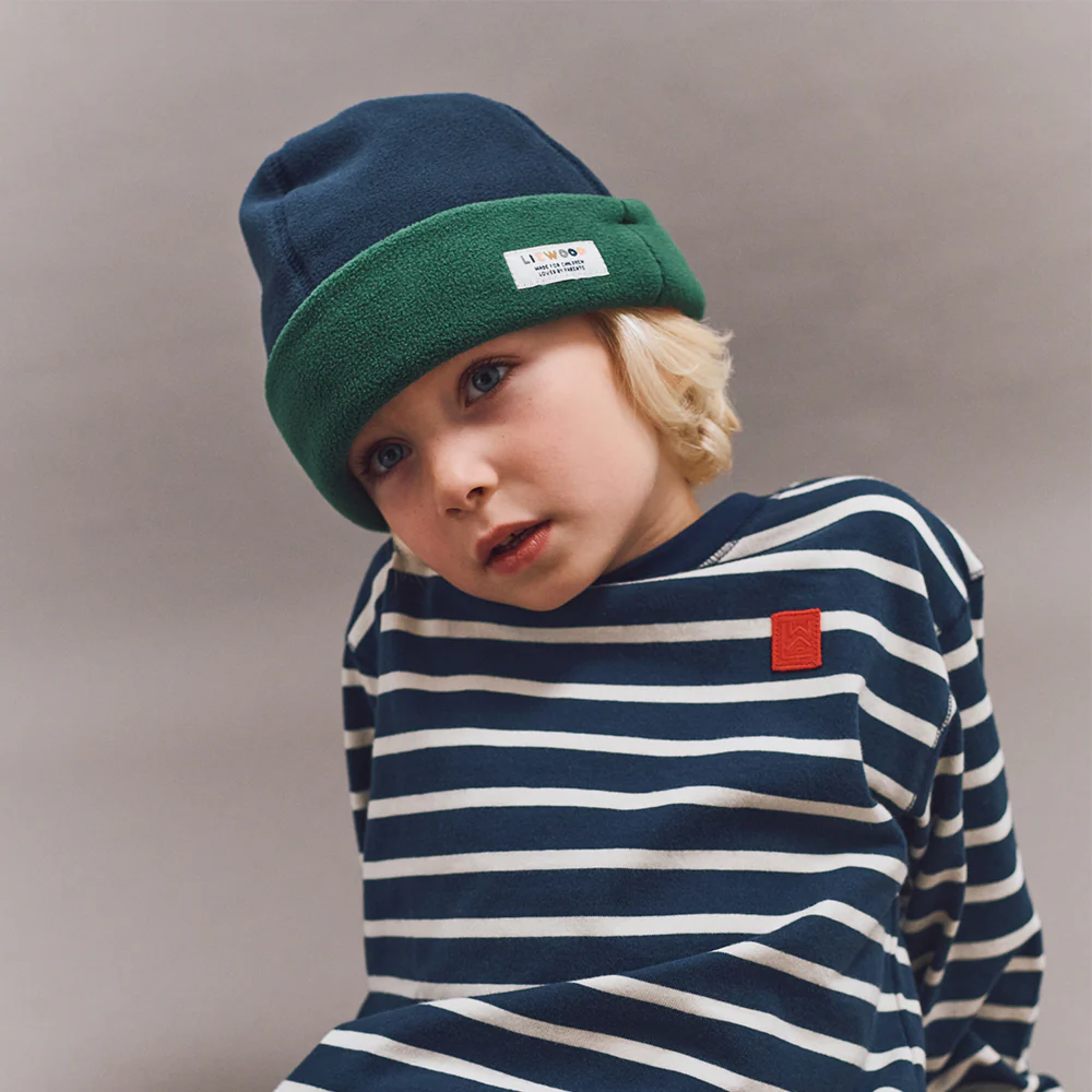 Liewood  Fleece-Beanie 'Luciano' Classic Navy - Image 2