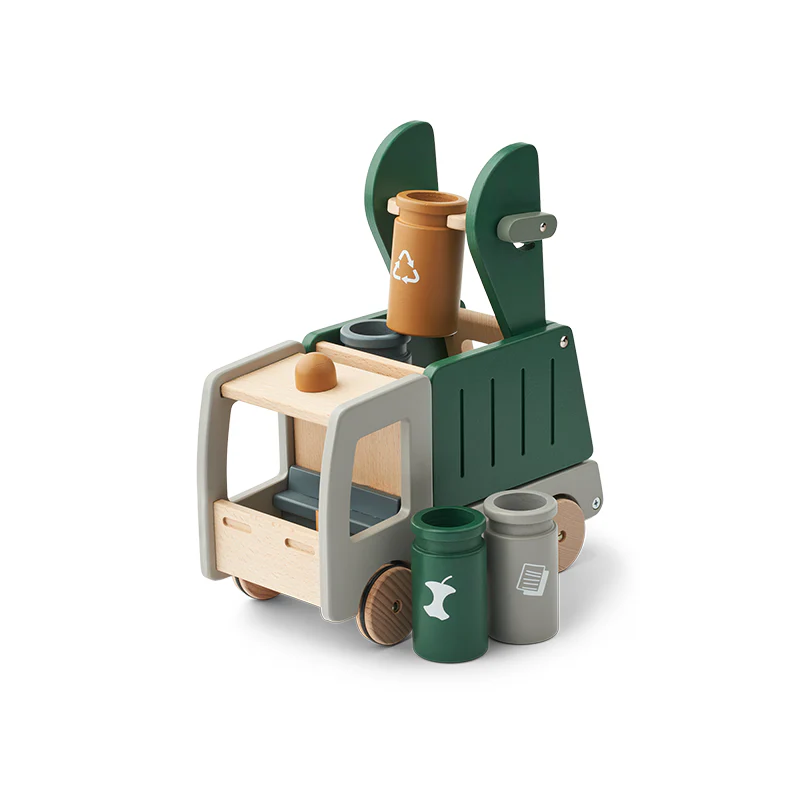 Liewood Holzspielzeug Müllauto 'Irina' Garden Green Multi Mix - Image 5