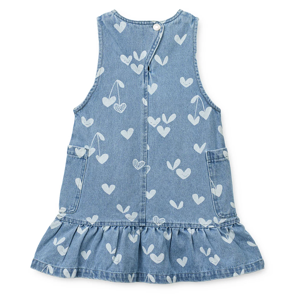 Liewood Jeanskleid 'Angelica' Sweethearts/Light Blue Denim - Image 3
