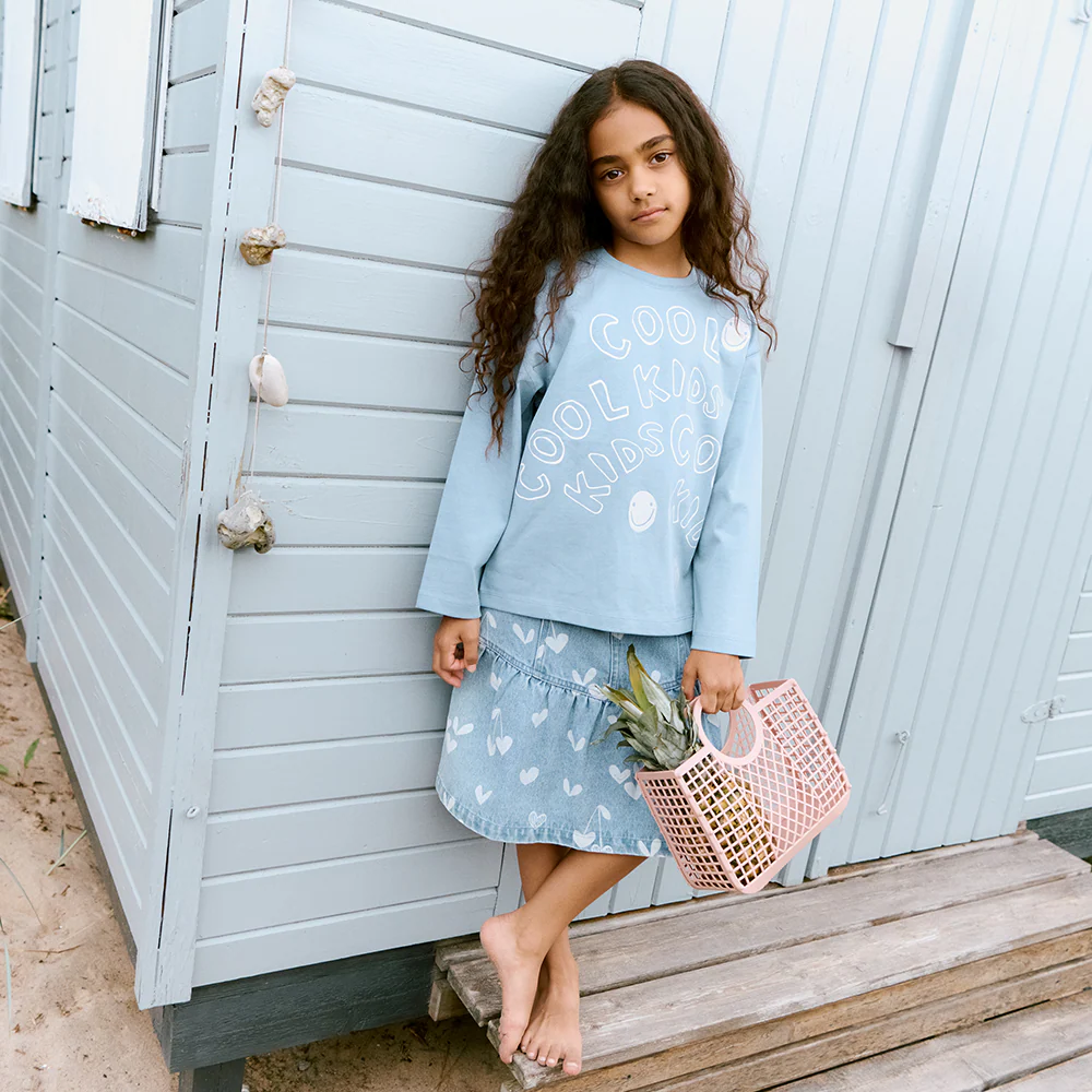 Liewood Jeansrock 'Dayla' Sweethearts/Light Blue Denim - Image 2