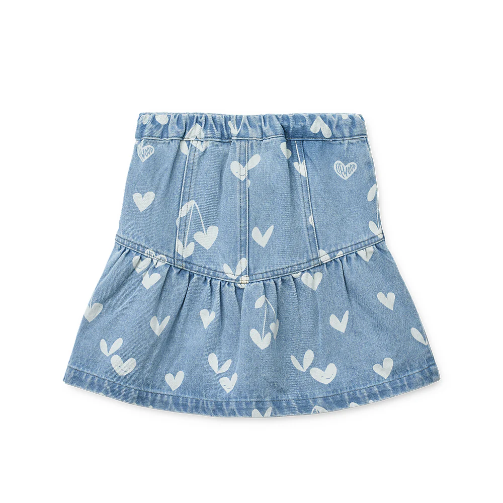 Liewood Jeansrock 'Dayla' Sweethearts/Light Blue Denim - Image 3