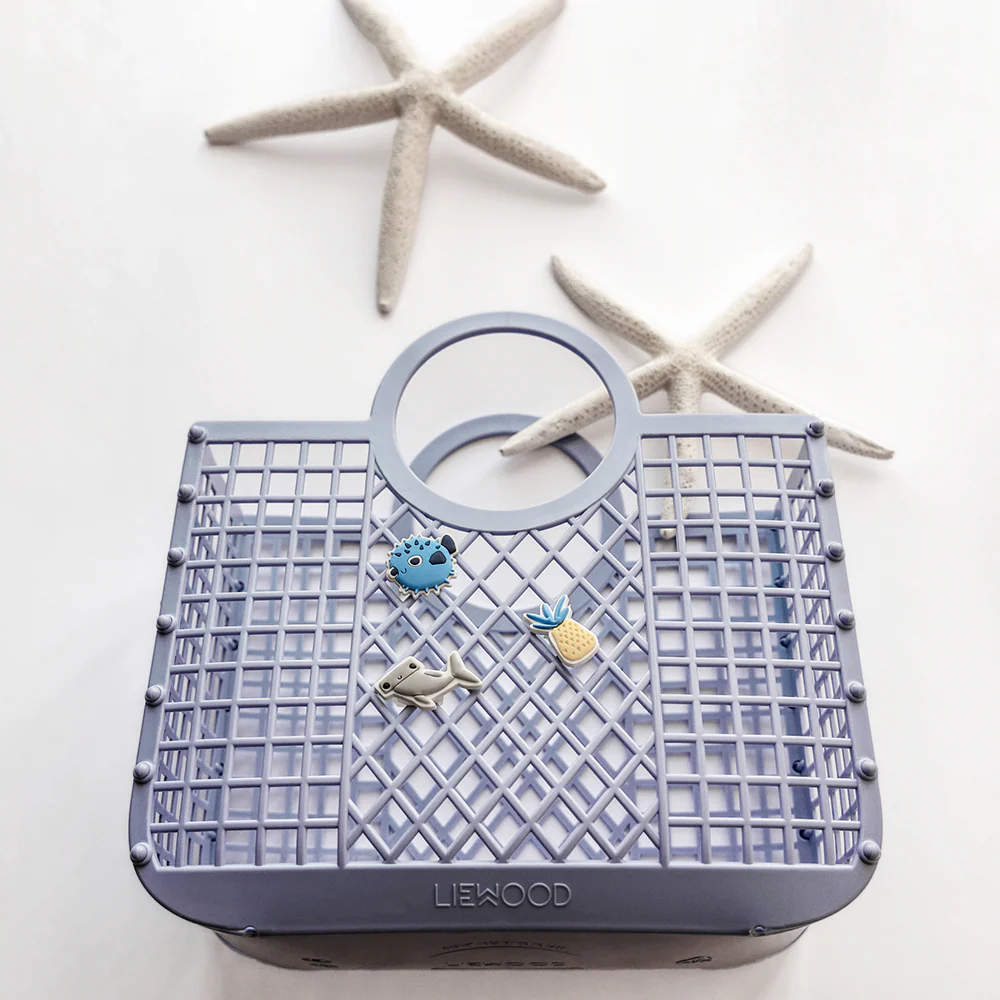 Liewood  Kinder-Einkaufskorb mit Charms 'Samantha' Lavender - Image 3