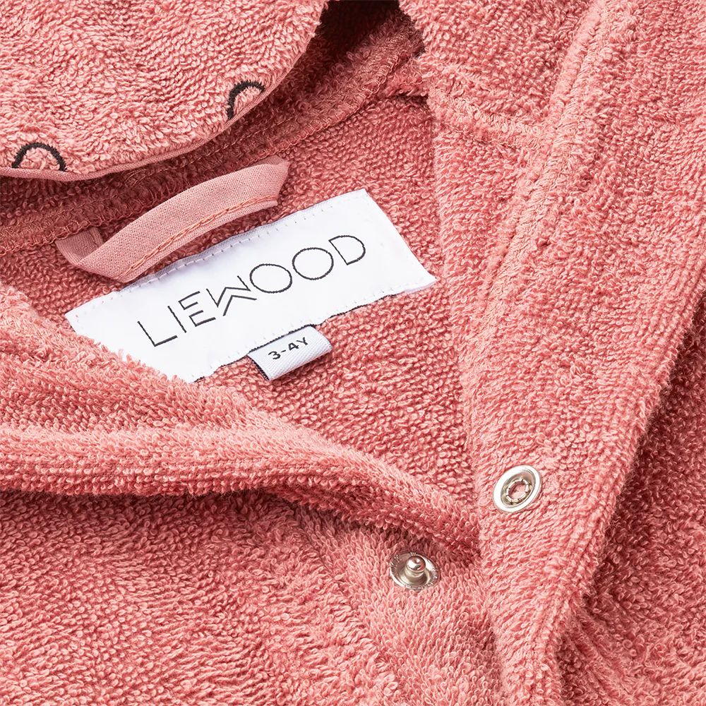 Liewood Kinder Hippo-Bademantel 'Lily'Raspberry Mix - Image 3