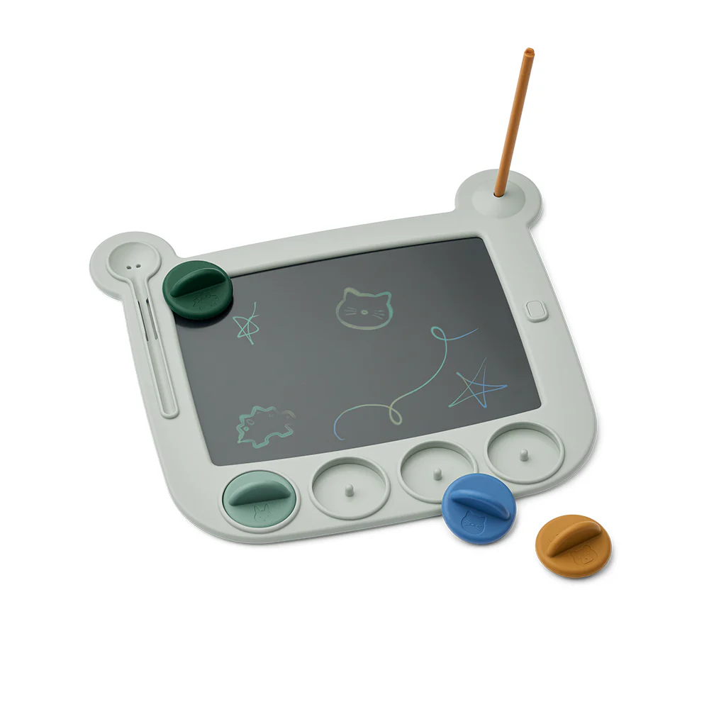 Liewood Magisches LCD-Maltablet mit Stempeln 'Venzora' Dove Blue Multi Mix - Image 2